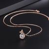 Fish Tail Pendant Necklace Women 990 Fine O-Link Chain Minimalist Chic Jewelry Adjustable 21-50cm