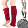 1 Pair Women Knitted Leg Warmers Winter Warm Wool Boot Covers Fleece-Lined Thicken Warm High Leg Cover Crochet Long Heap Socks