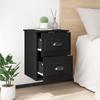VidaXL Wall-mounted Bedside Tables 2 Pcs Black 41.5x36x53 Cm 816395