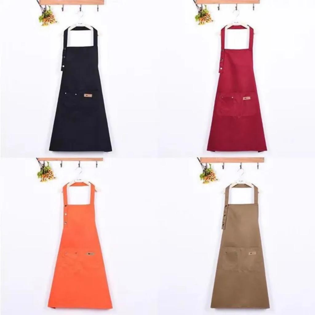 1 Pc Woman MenKitchen Aprons Cheif Work Apron for Grill Restaurant Bar Shop Cafes Beauty Nails Studios Uniform