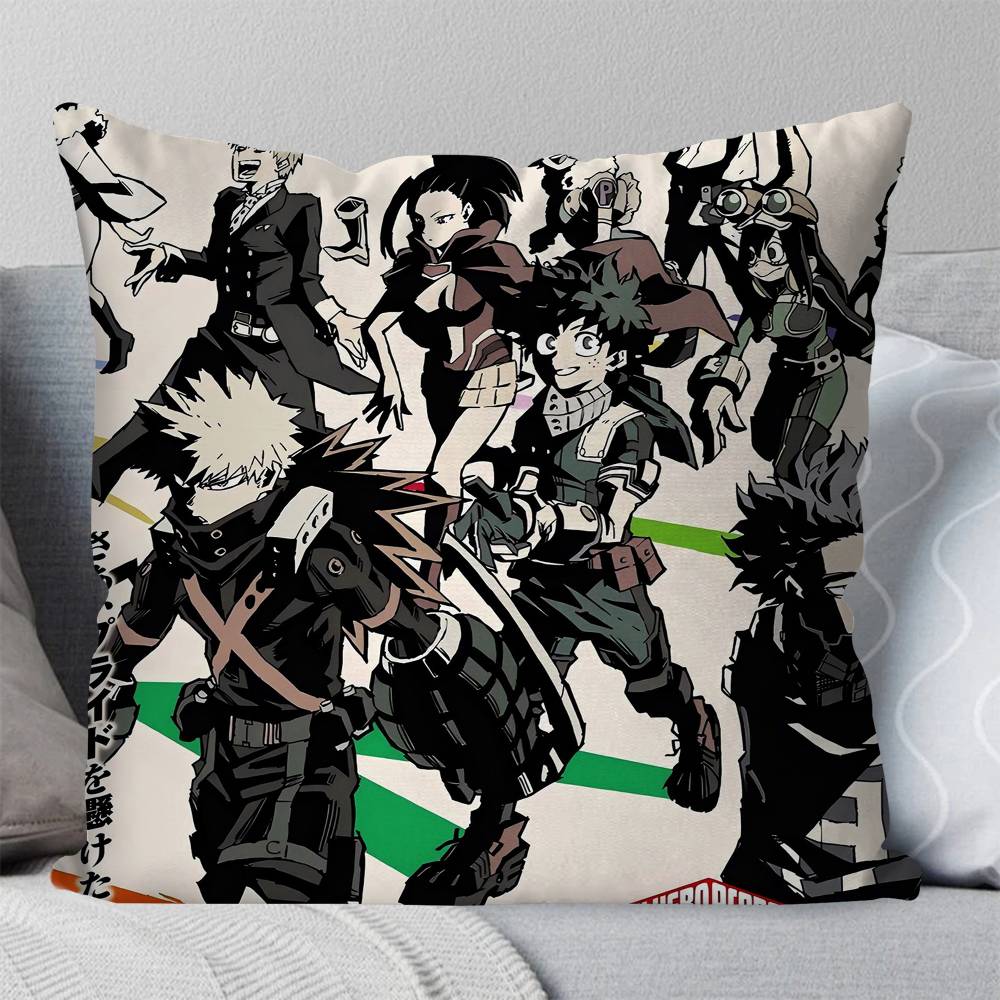 Anime My Hero Academia Pillow Case Square Pillow Bedroom Sofa Leisure Comfort Cushion Car Living Room Home Decoration