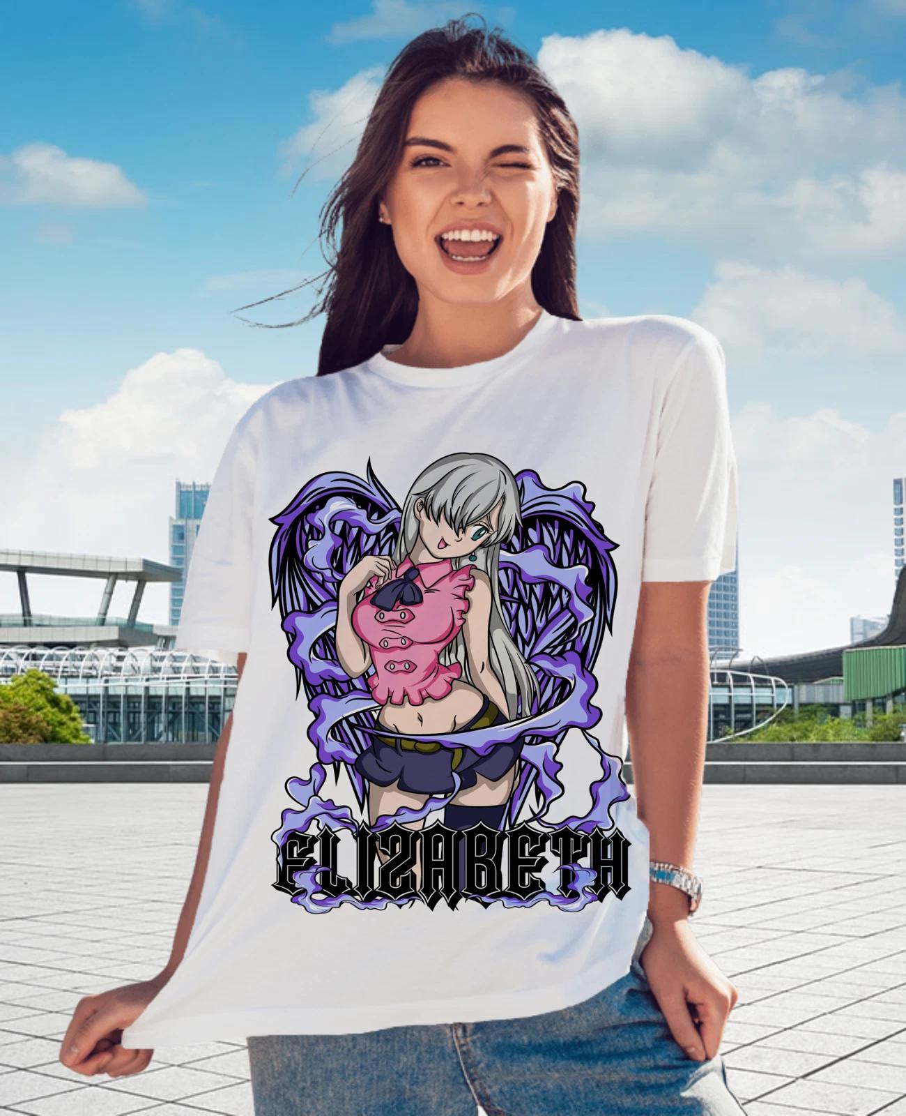 Гоутер Семь Смертных Грехов Футболка Семь Смертных Футболка Мелиодас Бан Кавайная Футболка XL