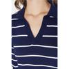 Navy Blue Striped Knitwear Sweater Twoaw22kz0735