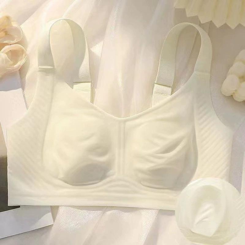Special for nude seamless rabbit ear cup, thin without steel ring, gathering, thin and soft support, beautiful back bra