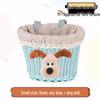 Retro Woven Front Basket for Children's Bicycles, Scooters, or Doll Strollers