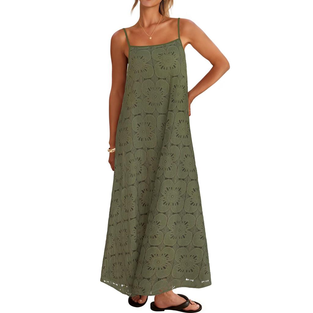 Ladies Color Casual Fashion Camisole Dress