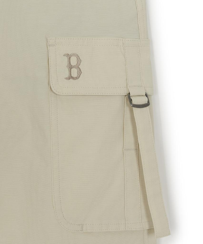 Emelbi Women'S Vintage Washed Cotton Strap Cargo Long Skirt Bos (L.Sand)