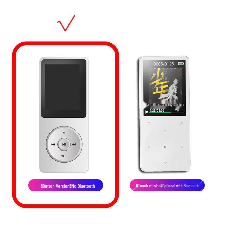 

Portable Bluetooth MP3 Player with Full Touchscreen & External Speaker - Student Edition for Reading Novels & More No Memory No Accessories