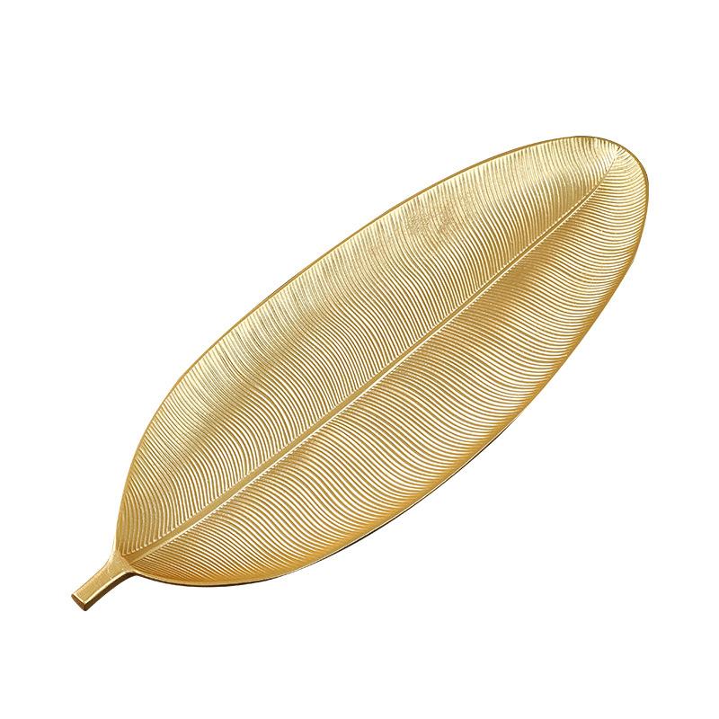 Leaf Shaped Fruit Plate Decorative Snack Tray Artistic Storage Tray for Living Room Event Parties and Daily Use