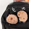 Backpacks Pendant Capybara Plush Doll Brooch Cloth Stuffed Doll Badge  Decoration