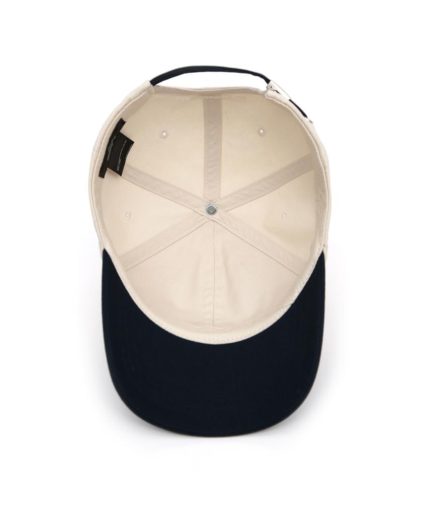 Eondeokeonteulol Cotton Color Block Ball Cap Uc / Authentic Bb / Navy