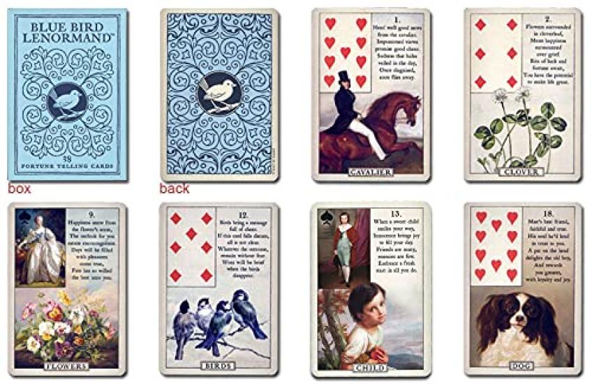 Nichiyu Bluebird Lenormand with Japanese Commentary