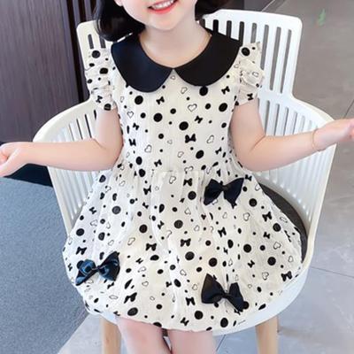 Summer Baby Girl Dress Polka Dot Princess Bow Dress Clothing Bowknot Infant Dress Children Clothes Cotton Kids Outfits