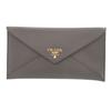 Used AUTHENTIC 1M1175 Document Case Wallet Pouch Graphite Leather