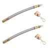 2Pcs Valve Stem Flexible Extension Dually Tire Valve Stem Extenders Adaptor