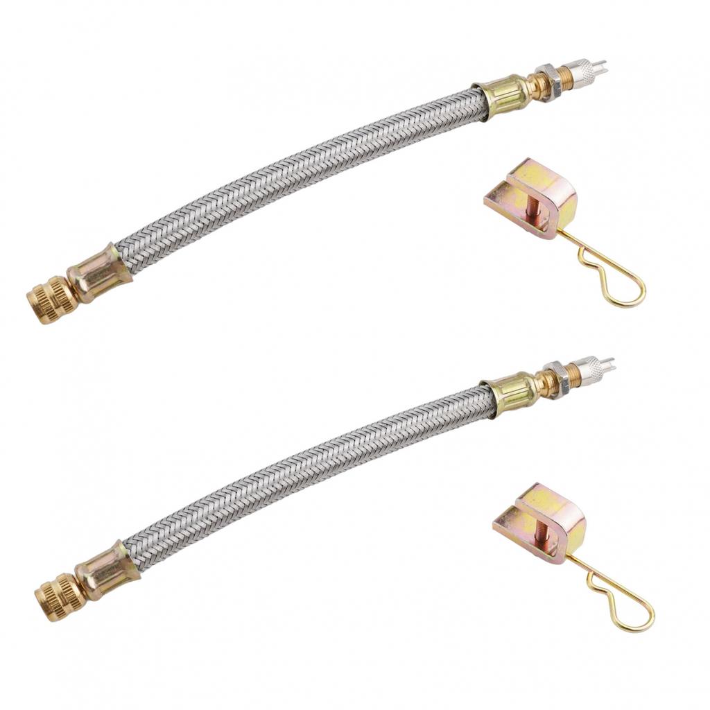 2Pcs Valve Stem Flexible Extension Dually Tire Valve Stem Extenders Adaptor