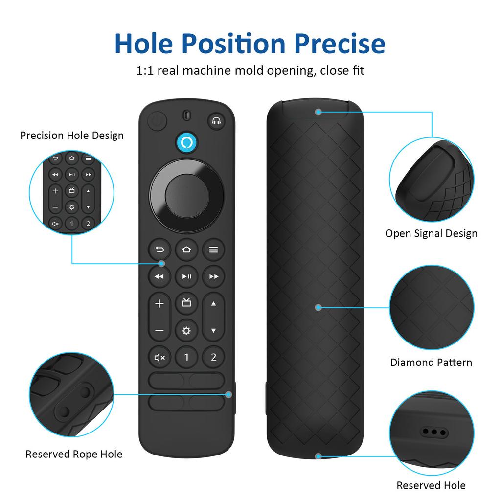 Protective Case for Voice Remote Pro Remote Control Anti-Slipping Case Durability Protector Lightweight Case Pouch
