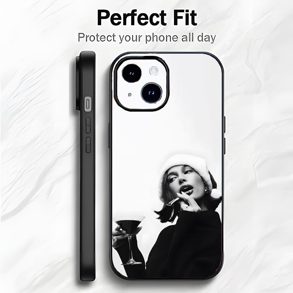 Fashion Beautiful Star H-Hailey Bieber Phone Case Phone Case Soft Packaging Lightweight For iPhone17 16 15 14 13ProMax