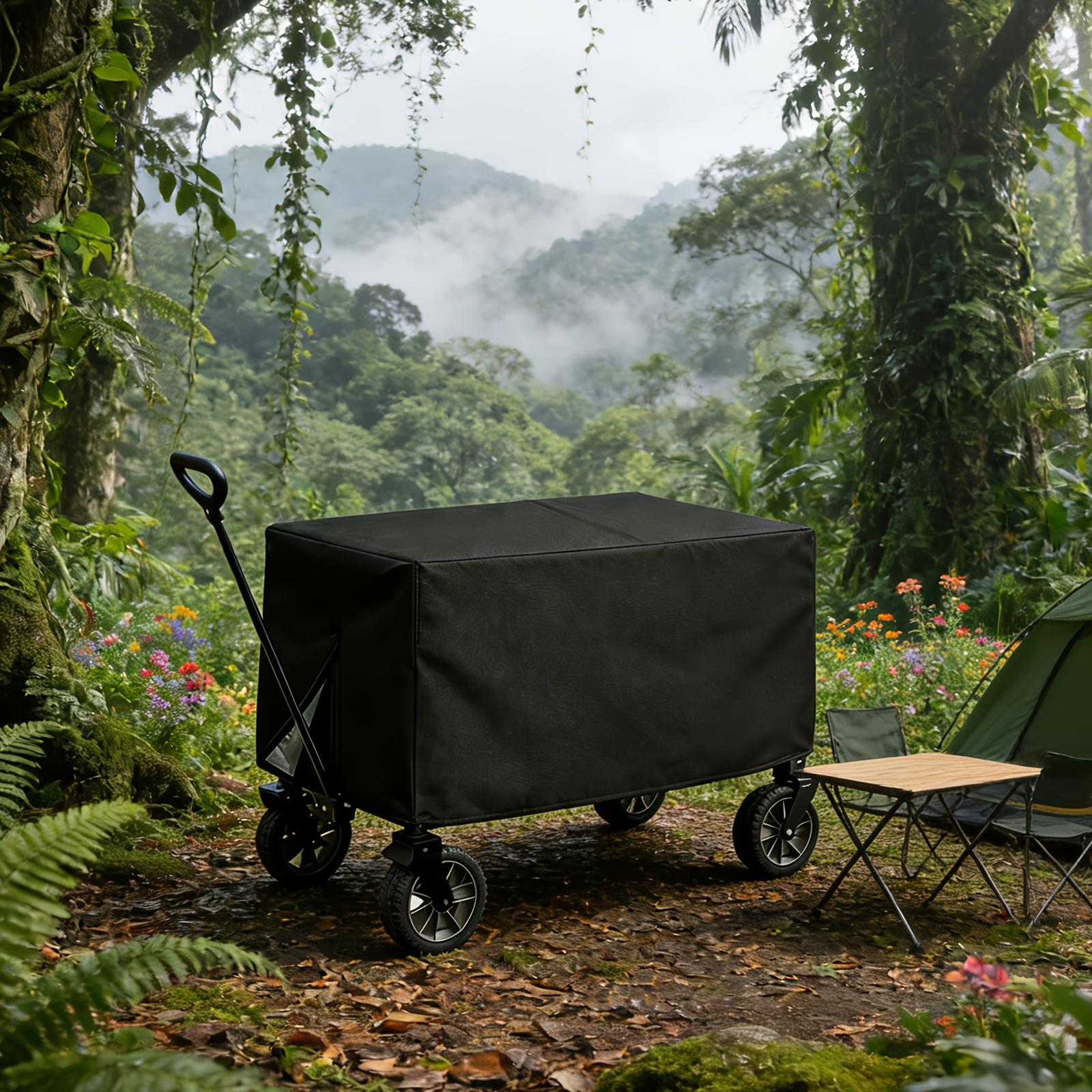 

Multifunctional Foldable Cart Cover, Suitable for Most Outdoor Utility Carts. Suitable for Various Weather Conditions. 97 x 61 x 56cm чёрный