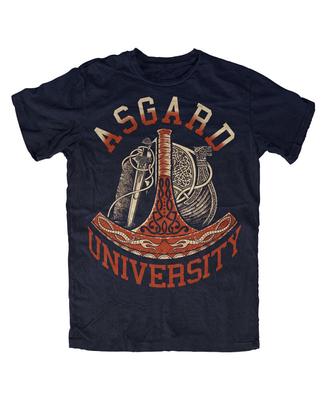Asgard University Navy Vikings Odin Ragnar Valhalla Berserker Thor Unisex T-Shirt