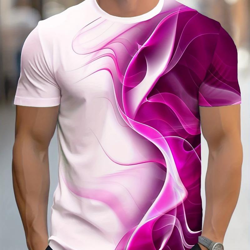 

Men s Summer Digital Print T-Shirt, Trendy Brand 6XL