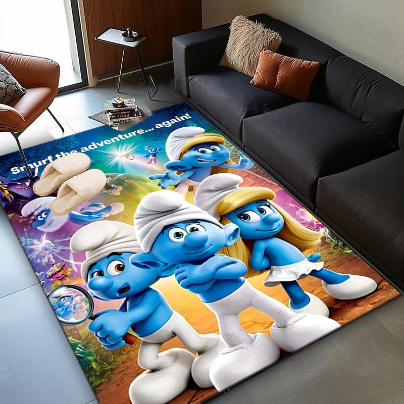 Smurfette's Adventure Area Rug Suitable for Indoor And Outdoor,Carpets for Kitchens, Homes, Offices, Living Rooms,Home Decor,Christmas Gift