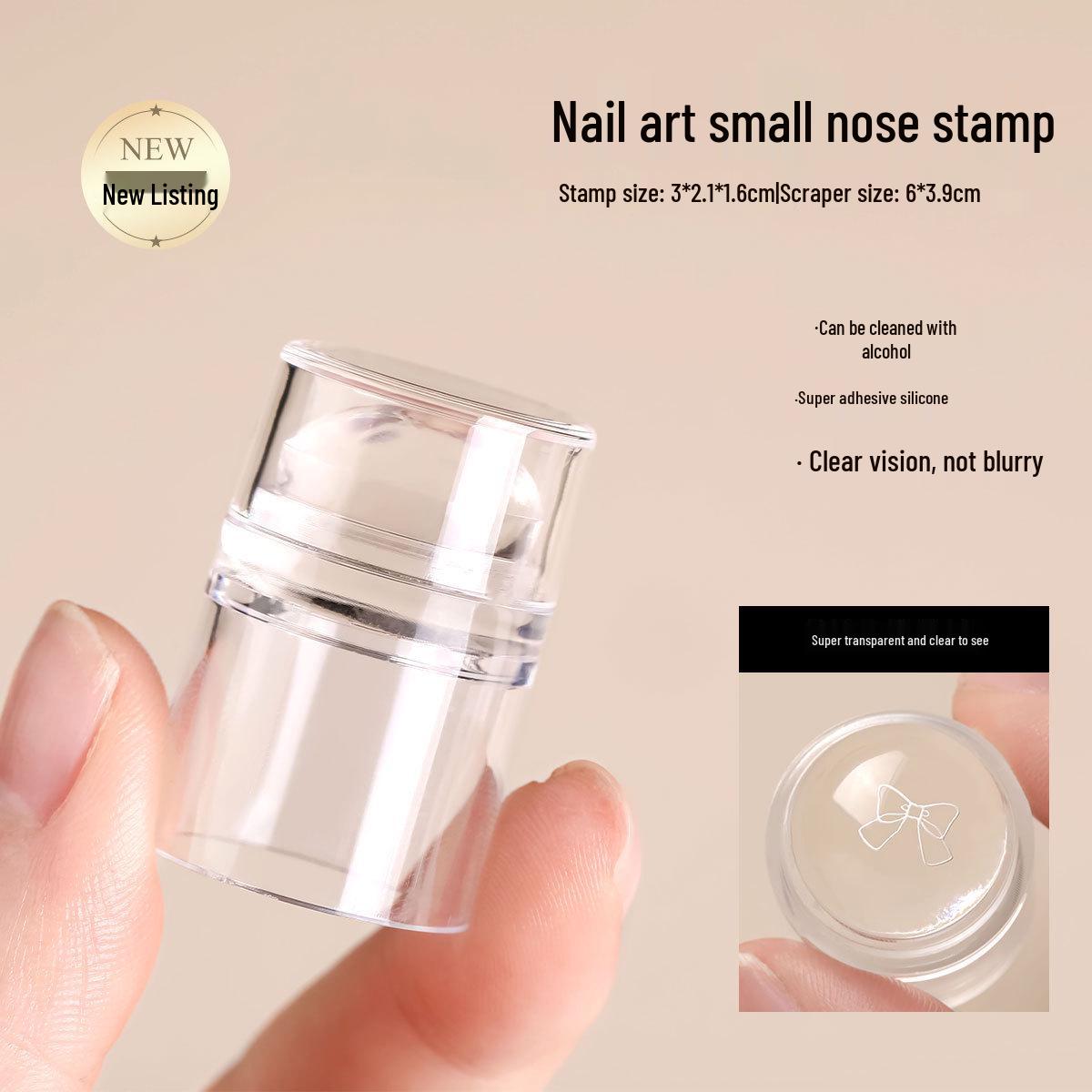 High-Transparency Silicone Nail Stamper: Multifunctional, Super Sticky DIY Nail Art Tool