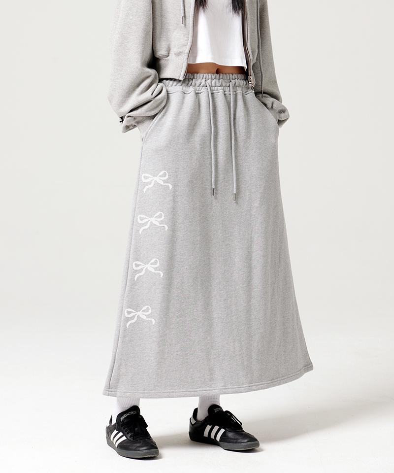 ARTISTWEAR [Set] Atw Bring It On Crop Zip-Up Hoodie + Bring It On Long Skirt