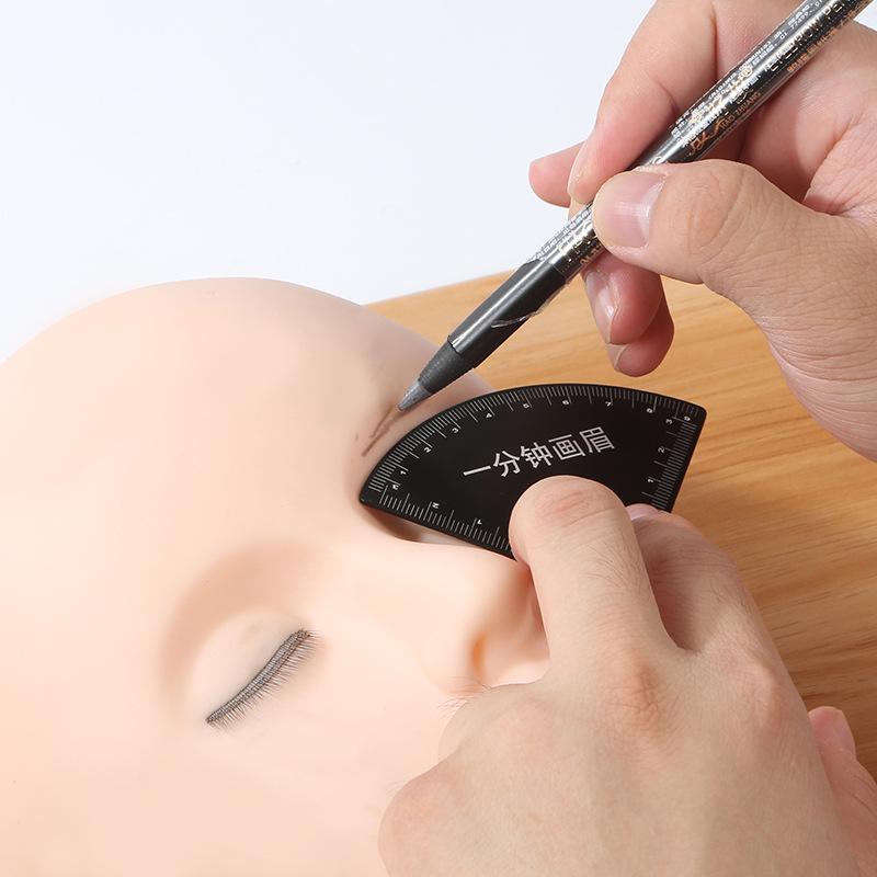 Stainless Steel Fast Drawing Eyebrow Design Ruler Microblading Mapping Tool Shaping Permanent Makeup Drawing Guide Ruler Tattoo