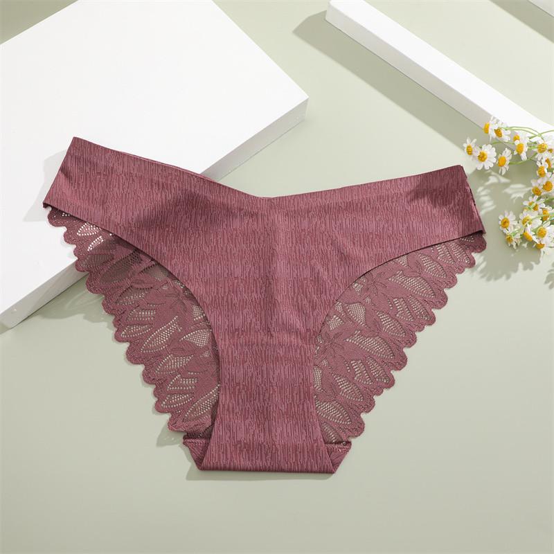 

Женские кружевные трусики FINETOO, сексуальное нижнее белье с низкой талией, бесшовное и бесследное белье XL