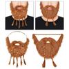 Artificia Halloween Fake Mustache Vivid Viking Braided Beard Realistic Fake Beard  Carnivals