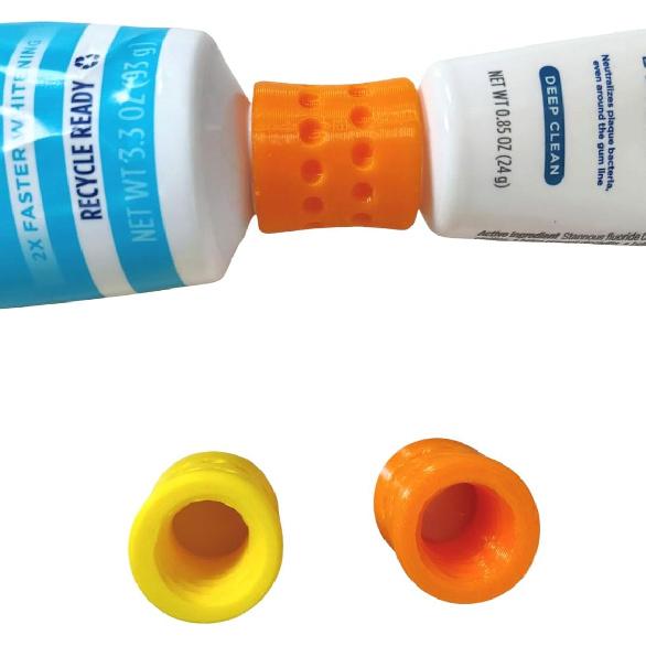 Адаптеры для пополнения зубной пасты 2 шт. – Подходят для Crest и Colgate для упаковки в дорогу