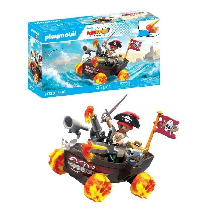 Playmobil 71720 Kára pirátská loď, Funstars, 45 dílů, Od 4 let