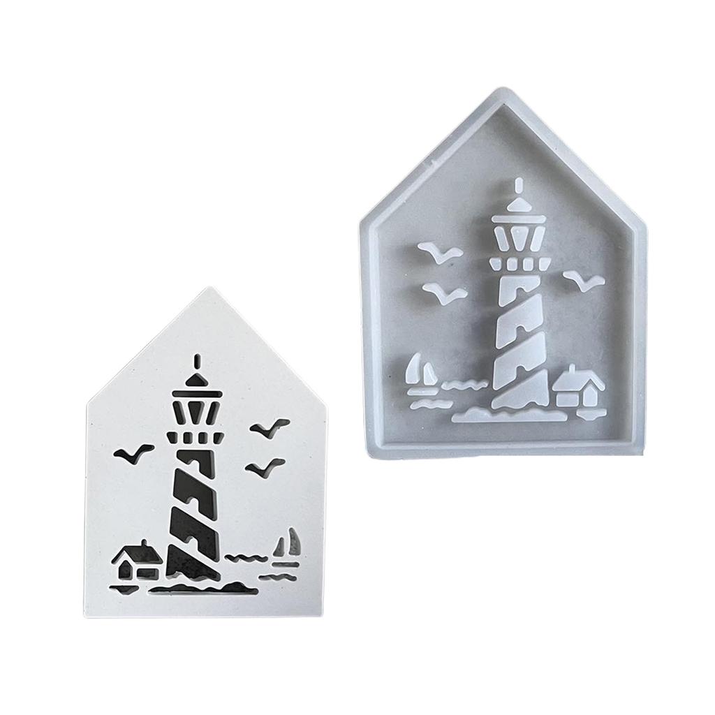 Creative Lighthouse Silicone Mold Soft Durable Silicone Light House Craft Mold For Crafting Elegant Ambient Lights