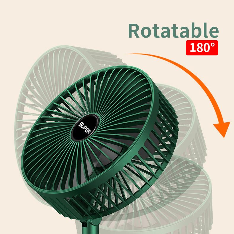 Mini ventilatore portatile USB Ventilatore da pavimento Ventilatori pieghevoli ricaricabili per ufficio domestico