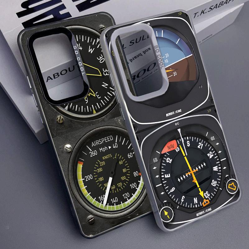 Aircraft Instrument Cockpit Radar Soft Phone Case for Samsung A17 A16 A15 A14 A13 A57 A56 A55 A54 A53 A37 A36 A35 A34 A33 A26 A2