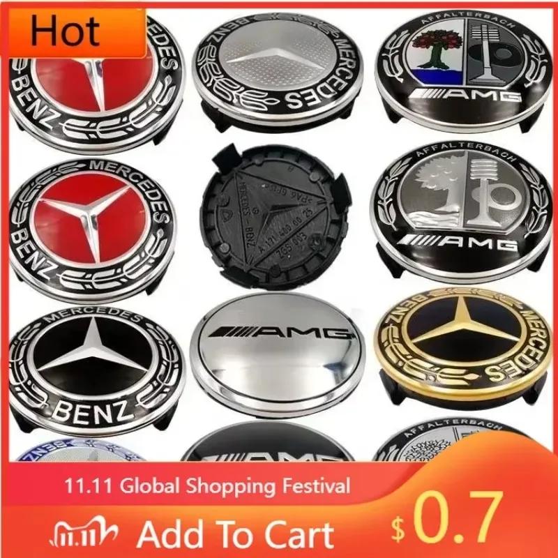 Autoaufkleber C GLE W212 4 Stück/Set 75mm Für Mercedes Benz AMG W203 W206 W220 W205 W211 W212 Auto Radnabenkappen Benz Emblem