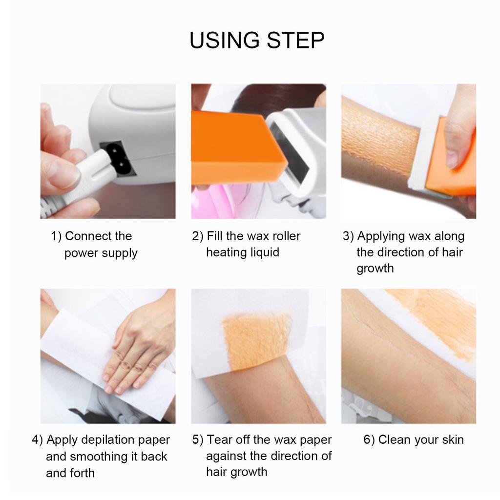 100g Professional Roller Depilatory Wax Home Hair Removal Large Area Body Hair Removal Wax Roller