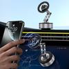 Magnetic Car Navigation Holder 360° Rotatable Vacuum Adsorption Car Phone Mount Folding Mobile Phone Stand for Car/Gym/Shower