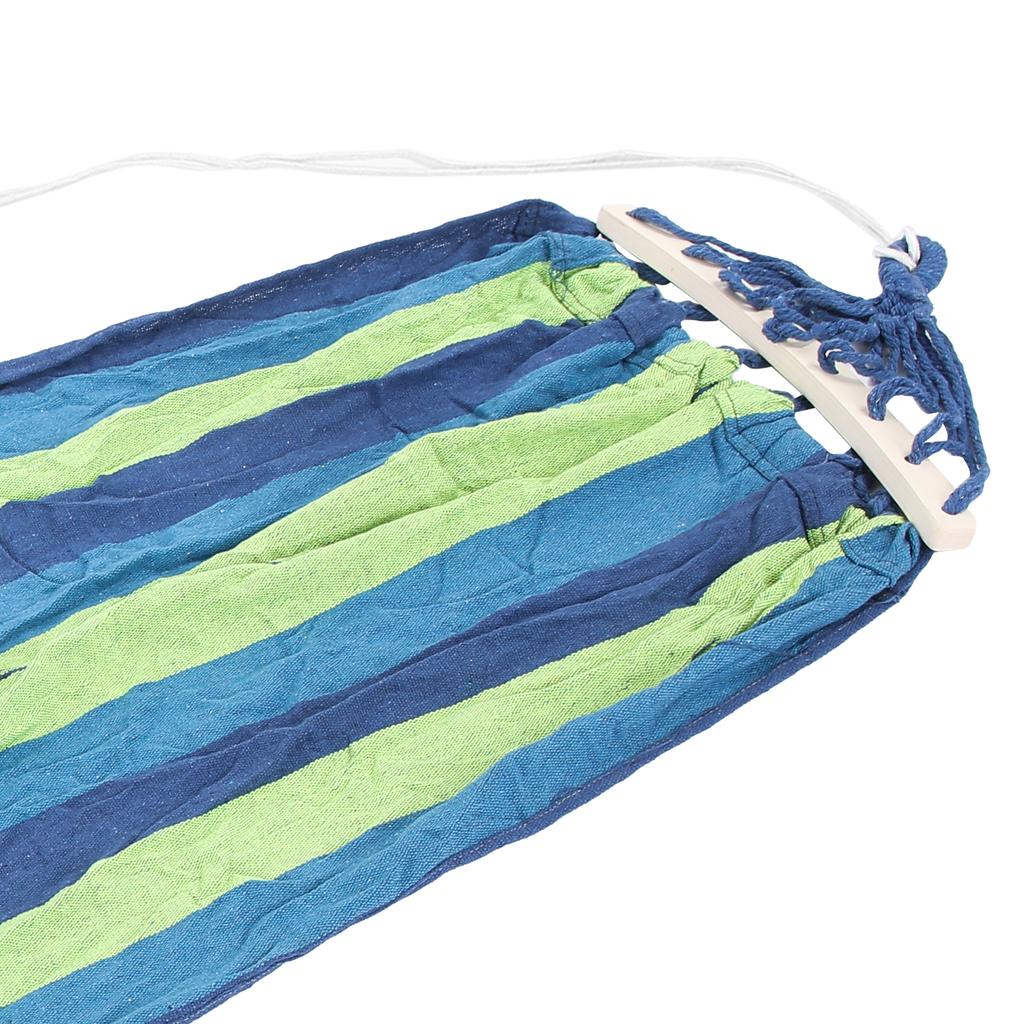 Leichte Campinghängematte Tragbare Outdoor-Reisehängematte mit Hartholz-Spreizstange