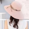 Sun Hat Fashion Print Wide Brim Temperament Foldable Anti Sun Cap for Beach