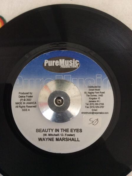 

7-дюймовая пластинка WAYNE MARSHALL / CHUKKI STAR - Beauty In The Eyes / So Unfair NONE Pure Music Prod 2007 Ямайка Регги, Ска и Даб Б/У
