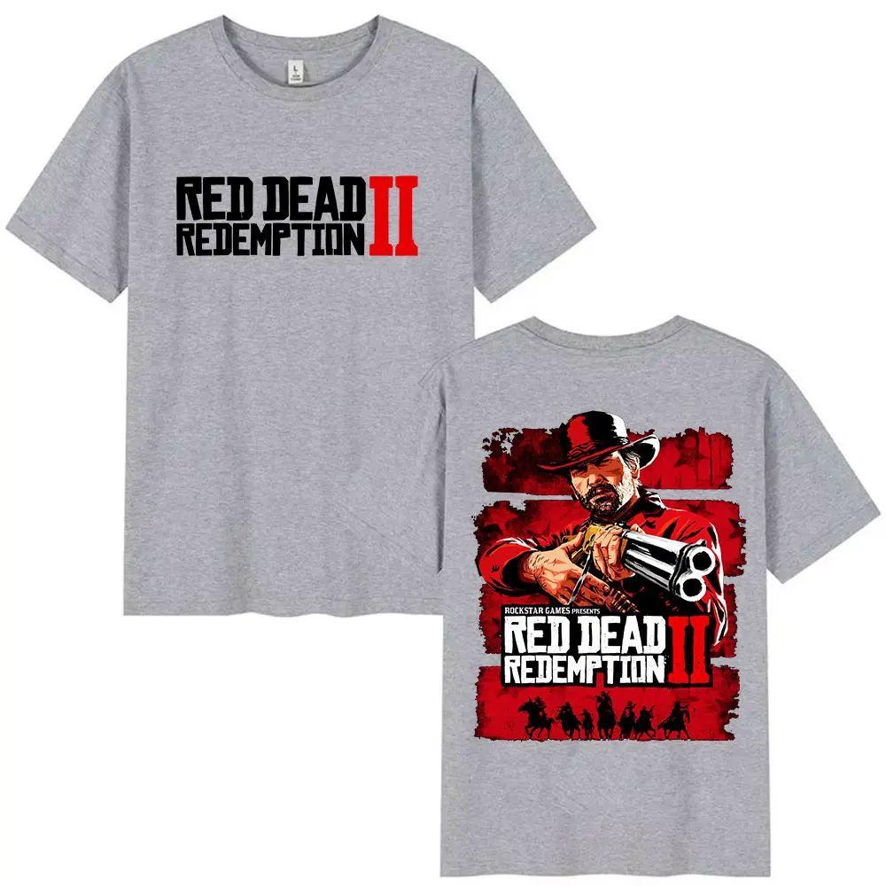 Y2k Vintage Clothing Red Dead Redemption 2 Game Graphic T Shirts High Quality Summer Tshirt Retro ONeck Cotton Tshirt Unisex