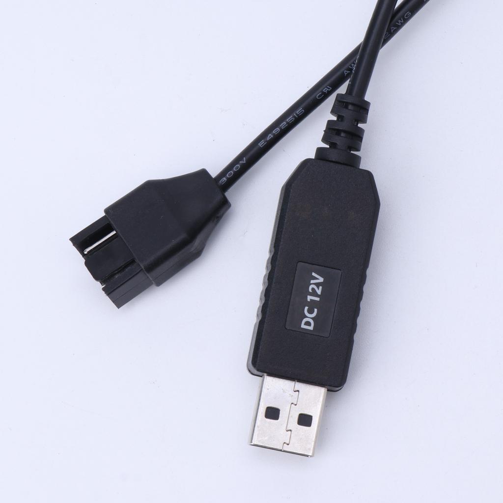 Full Speed 12V/5V Voltage Step-Up USB To 4Pin PC Fan Sleeved Power Adapter Cable Usb A Male/Small 4pin 30/50/100CM