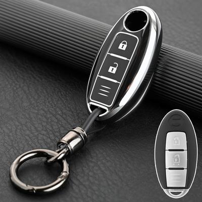 Custodia in TPU per chiave telecomando auto per Nissan Qashqai Pulsar March 370Z Micra Juke Note Tiida Wingroad NV200 Leaf Cube