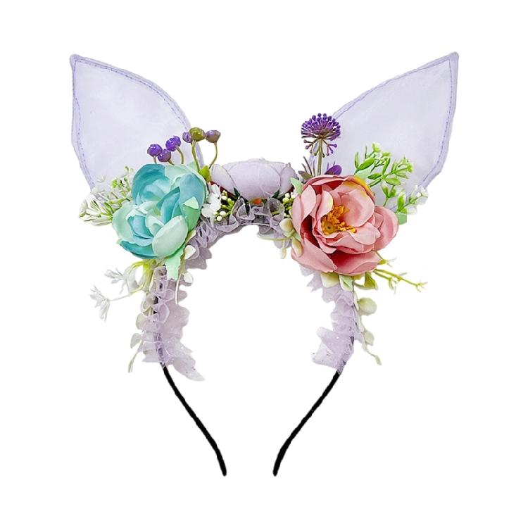 Halloween Party Hair Rings Easters Nightclub Hair Band Adult Children Hairbands for Women and Children лавандовый