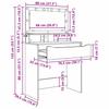 Bedroom Vanity Tables High Gloss White 80 x 39.6 x 135 cm