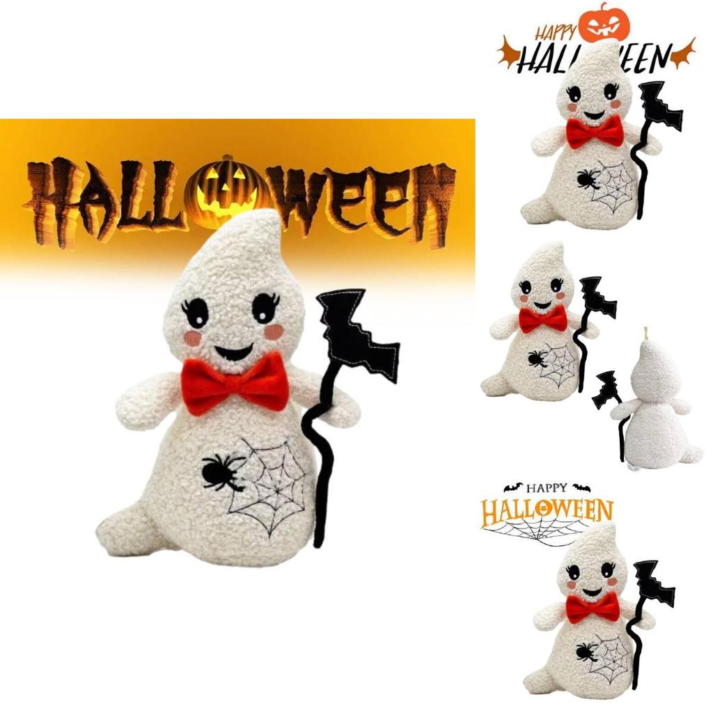 Entzückende Geister-Plüschfigur zur Halloween-Dekoration und als Geschenk. Weich und kuschelig.