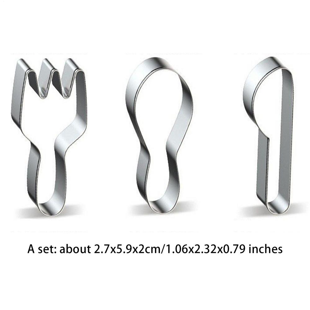 

3pcs Lovely Teeth Shape Stainless Steel Cookie Cutter Cake Decorating Tools Fondant Mould Pastry Biscuits Baking Accessories