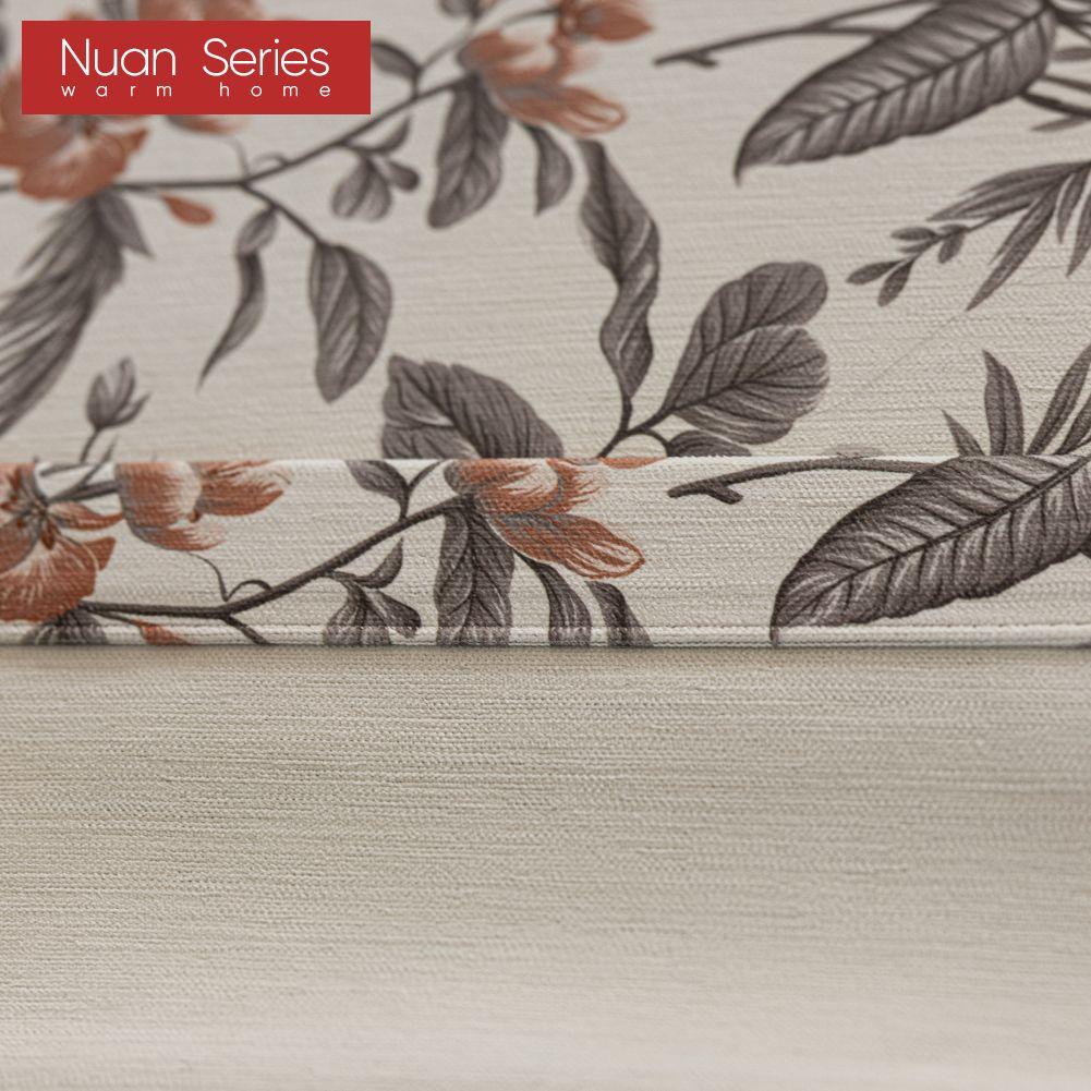 1PC Nuan Series American Medieval Style Blackout Curtains with High-density Printed Curtains for Bedroom Living Room Window for Home Decor